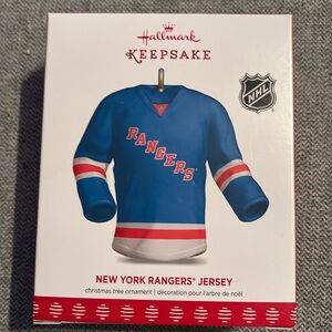 New York Rangers jersey Christmas tree ornament from Hallmark